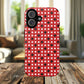 Crimson Gridlock Tough iPhone Magnetic Cases, Durable iPhone Accessories, Gift for Tech Lovers, Modern Design