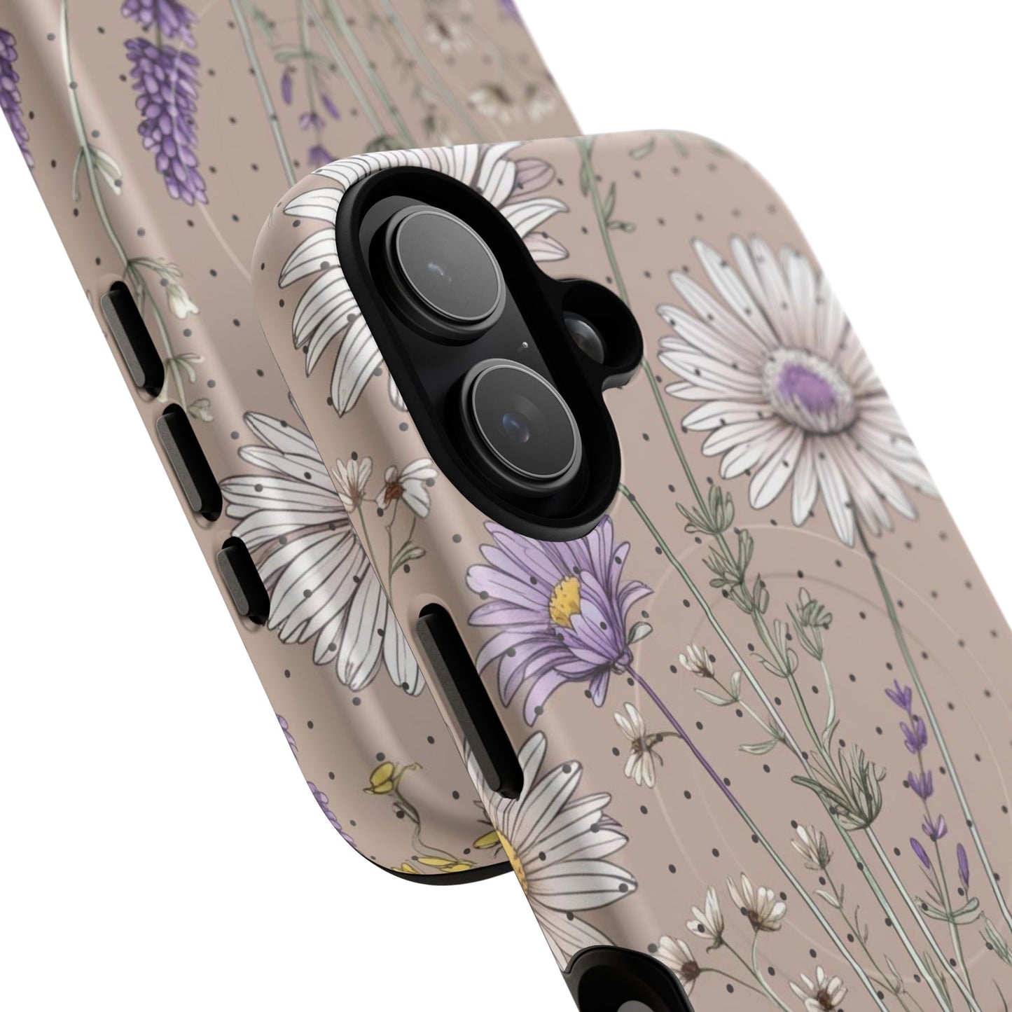 Daisy Delight iPhone Case - Tough Magnetic Cases for Every Occasion, Nature Lover Gift, Durable Mobile Protection, Flower Pattern, Stylish Accessory.