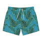 Turquoise Tropical Bliss Swim Trunks (AOP)