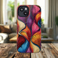 Vibrant Leaf Wave Tough Magnetic Phone Case, Vibrant Smartphone Cover, Unique Protective Case for Gifts, Phone Accessories, Trendy Design