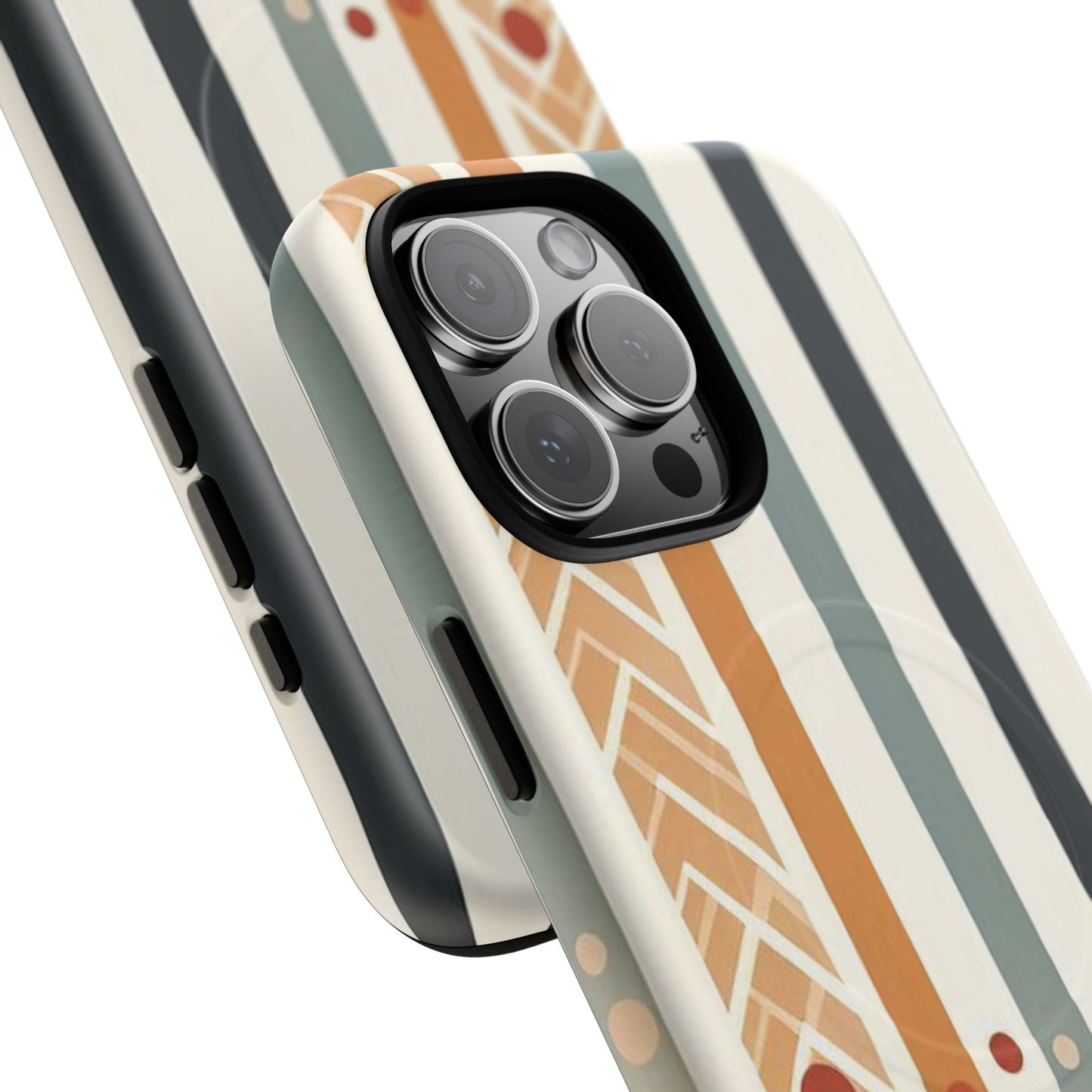 Terracotta Trails Tough Magnetic iPhone Cases for Everyday Use, Floral Patterned Stability Case, Gift for Her, Durable iPhone Accessory.