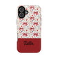 Personalized Rosette Coquette Floral Bow iPhone and Samsung Impact-Resistant Case — Custom Name Case