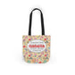 Personalized Doodle Daydream Composition Book Inspired Canvas Tote Bag with Colorful Straps, Cute School Bag, Eco-Friendly Tote, Back to School Shopping Bag, Teacher Gift Idea