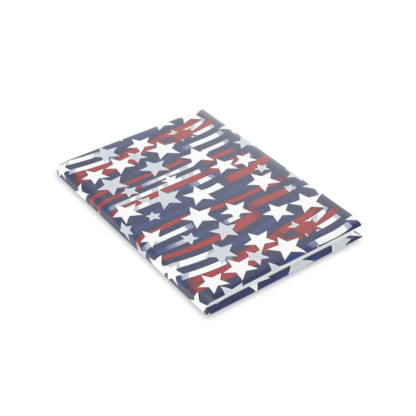 Patriotic Waves Hardcover Notebook with Puffy Covers