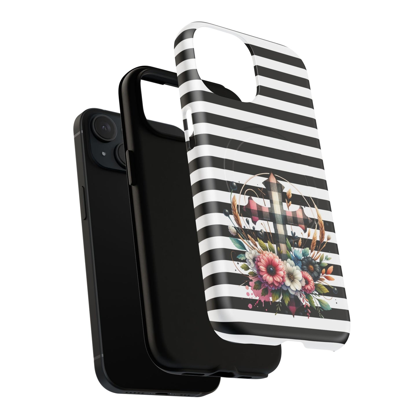 Striped in His Glory iPhone Case, Tough Magnetic Phone Protector, MagSafe iPhone Cover, Durable Case for Everyday Use, Gift for Nature Lovers, Vibrant Design.