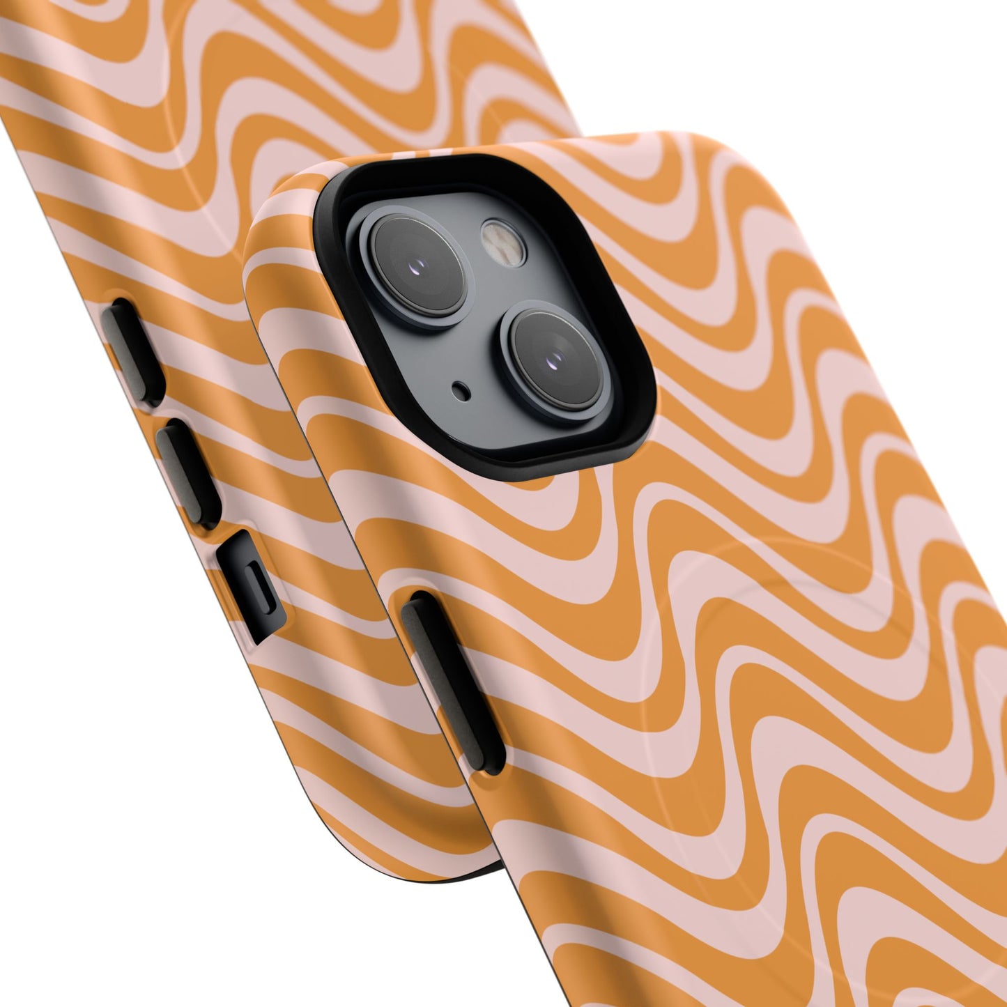 Stylish Tough Magnetic Case for Your iPhone - Trendy Wave Design, Durable Protector, Gift for Her, Cool Tech Accessory, Unique iPhone Cover, Magsafe iPhone Cover.