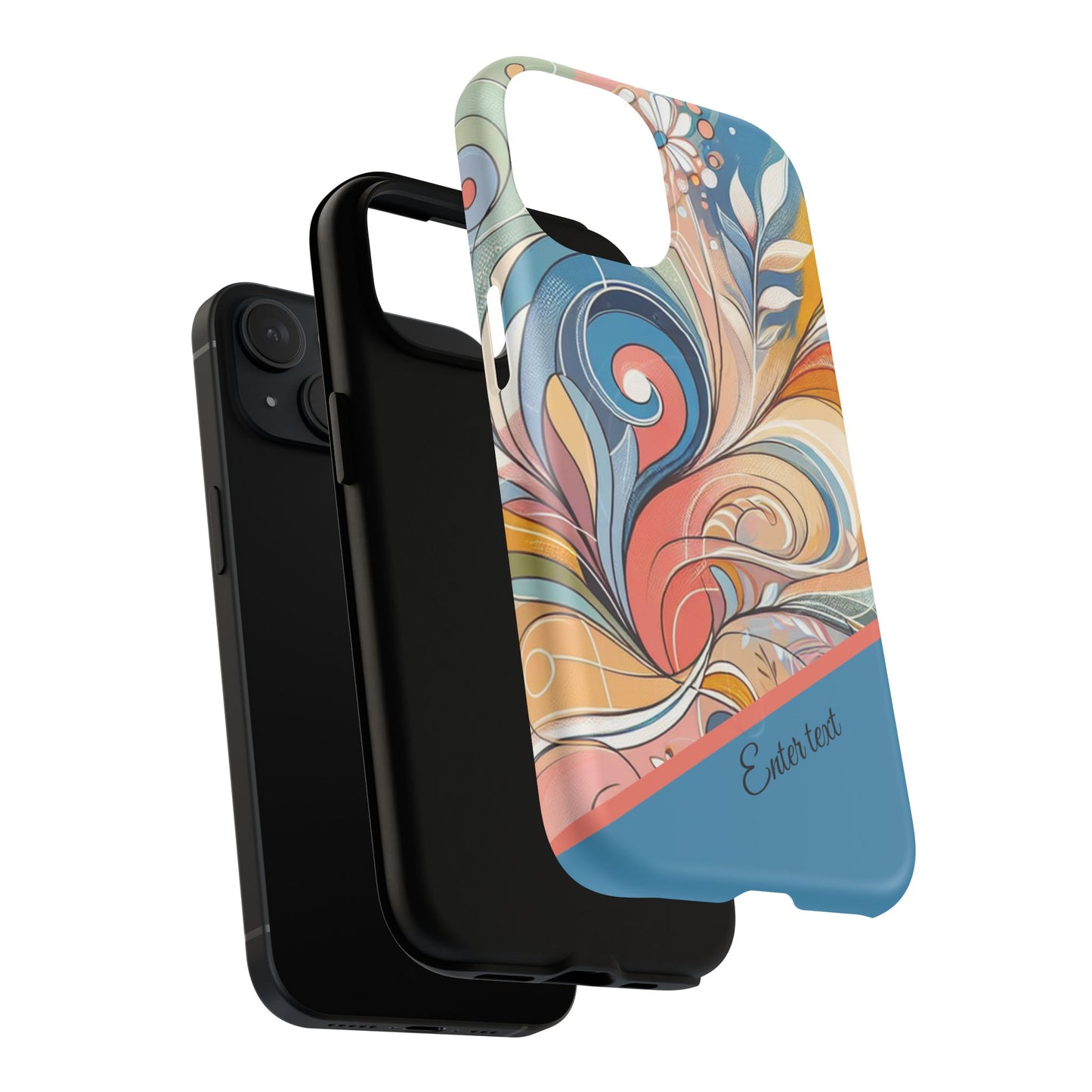 Personalized Sunset Garden Whirl Tough iPhone Magnetic Case for iPhone, Artistic Phone Cover, Durable Protection, Gifts for Her, Unique Style