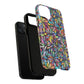 Prism Petal Burst Tough Magnetic iPhone Case, Colorful iPhone Case, Unique Gift for Flower Lovers, Stylish stained Glass Accessory