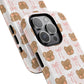 Cute Bear Pattern Magnetic Phone Case, Durable Animal Design, Gift for Kids, Trendy Case for iPhone, Cute Phone Accessory