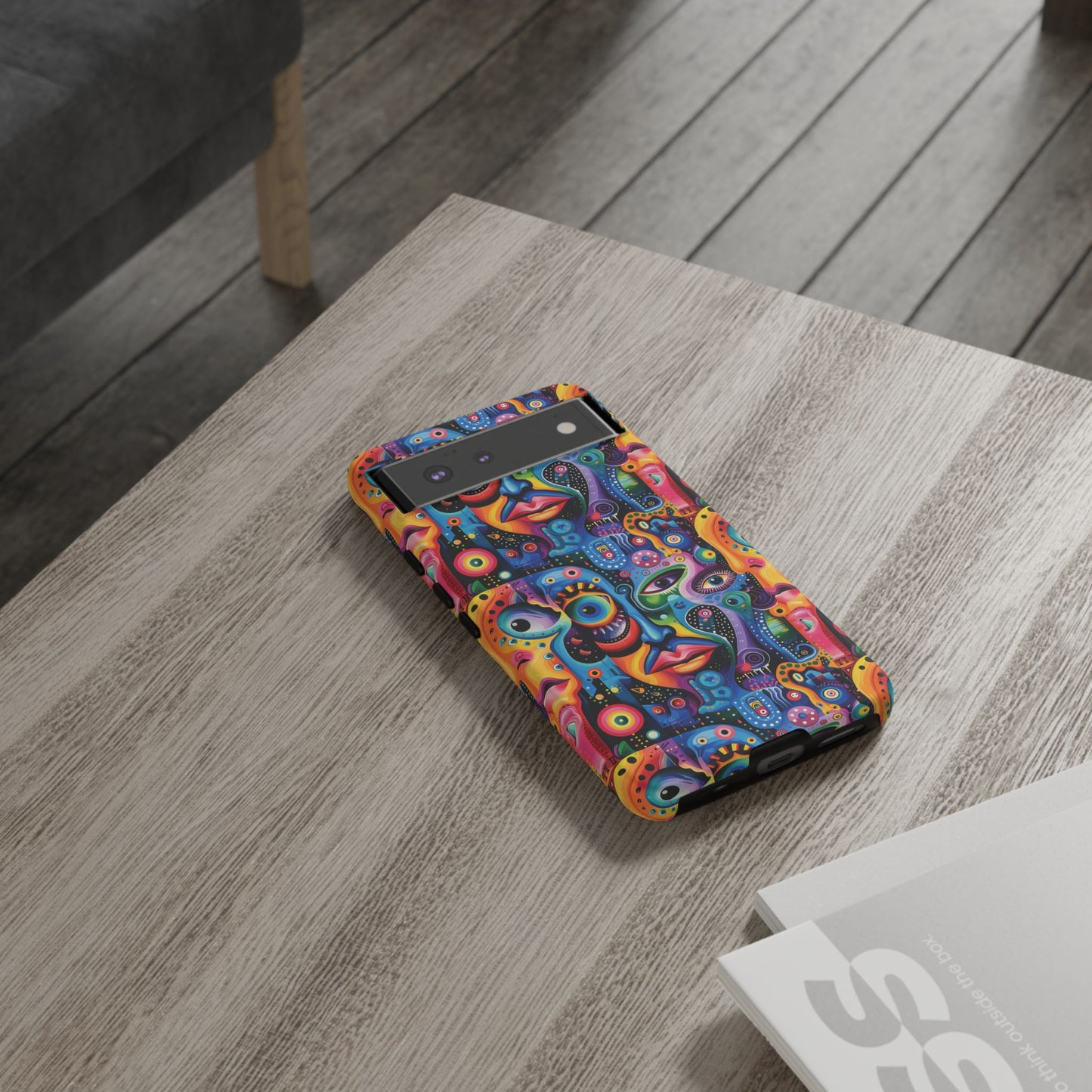 Psychedelic Visions Vibrant Samsung, iPhone and Google Pixel Phone Cases - Colorful Artistic Design