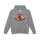 Autumn Highland Cow Charm Lightweight Hooded Sweatshirt