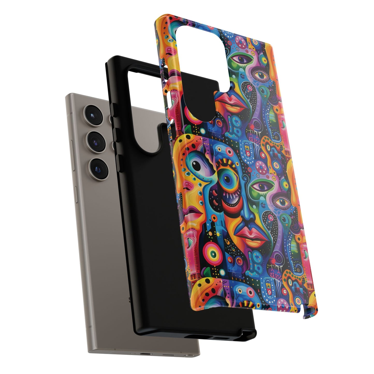 Psychedelic Visions Vibrant Samsung, iPhone and Google Pixel Phone Cases - Colorful Artistic Design