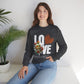 Love Always Gildan Crewneck Sweatshirt - Floral Design for Couples