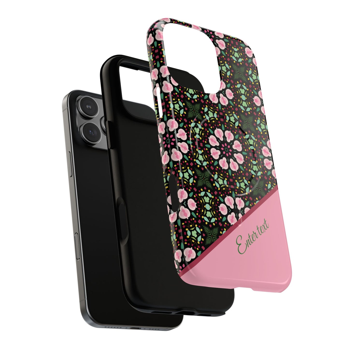 Personalized Twilight Petal Tapestry Floral Tough Magnetic MagSafe® iPhone Case, Durable iPhone Protector, Unique Gift for Her, Stylish Tech Accessories.