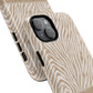 Personalized Zebra Animal Print Cover, Tough Magnetic MagSafe® iPhone® 13, 14, 15, 16, 17, Pro, Pro Max, Plus Cases (Custom Name).
