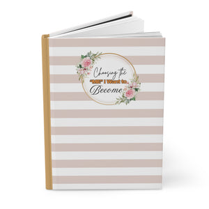 Elegant Floral Hardcover Journal, Inspirational Writing Notebook, Personal Planner, Gift for Women, Self-Reflection Diary