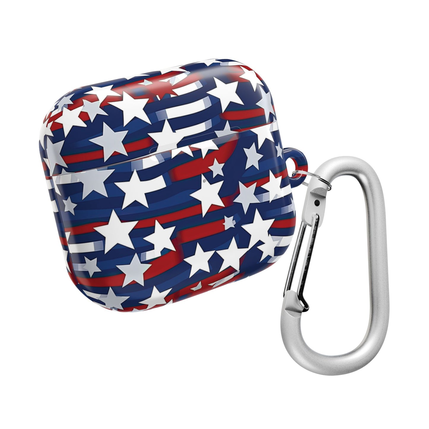 Patriotic Waves AirPod Case – Stars & Stripes Design, Mother’s, Father’s Day Gifts, Anniversary Gifts.