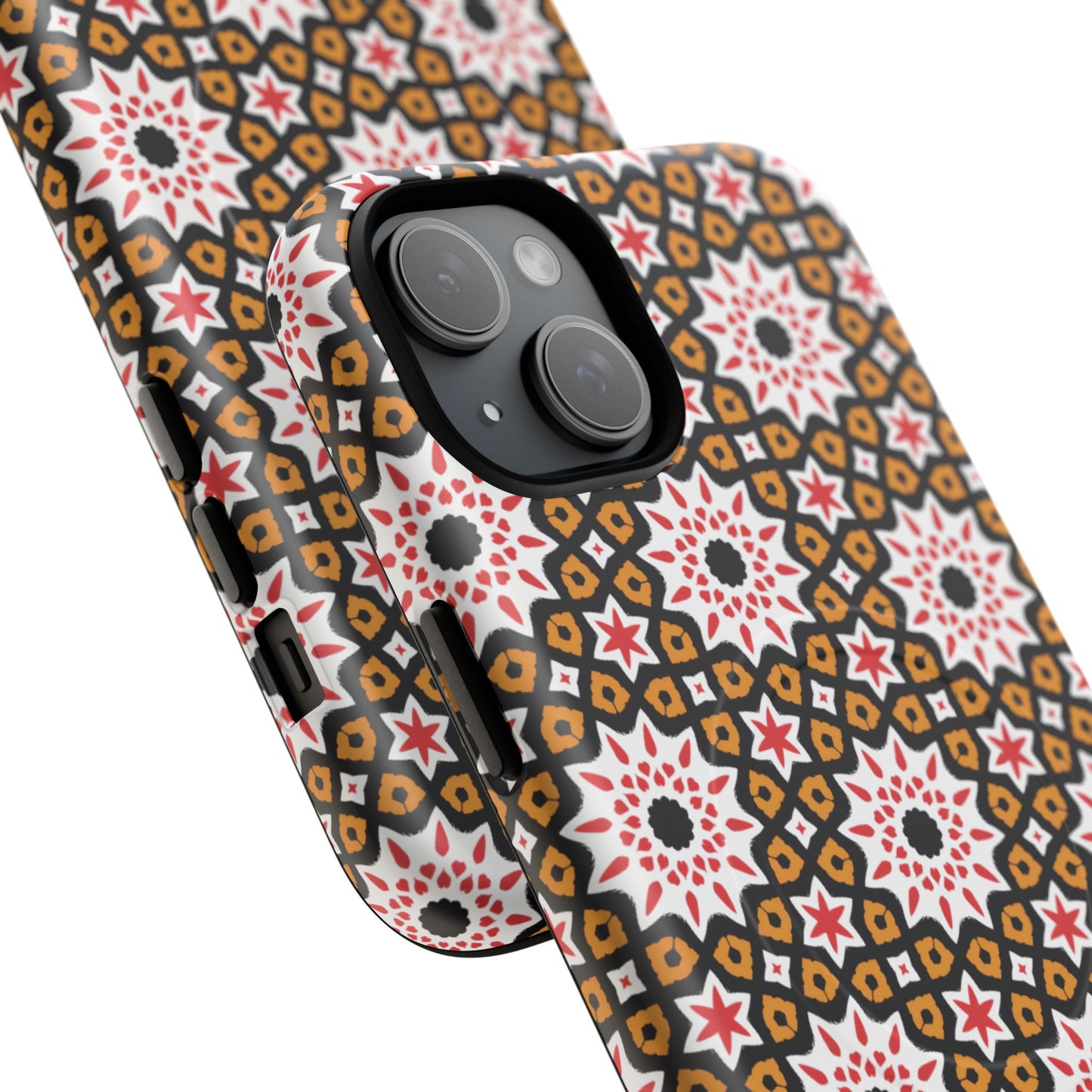 Bohemian Patterned Tough Magnetic Cases, Unique Phone Protection, Stylish Phone Cover, Gift for Trendsetters, Vibrant Designs
