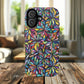 Prism Petal Burst Tough Magnetic iPhone Case, Colorful iPhone Case, Unique Gift for Flower Lovers, Stylish stained Glass Accessory