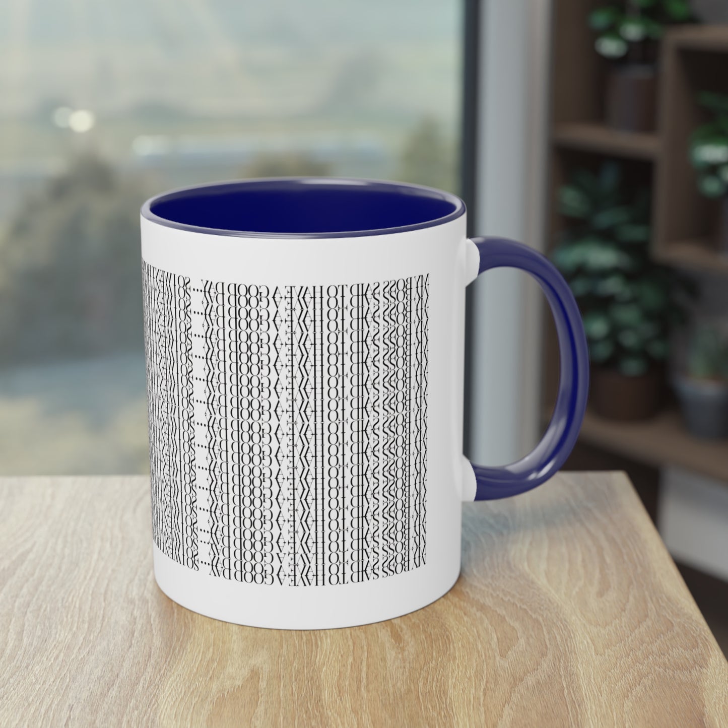 Two Tone Funny Hidden Message Mug - “My Boss said to have a good day… so I went home.”- Viral Optical Illusion Mug - Secret Sarcastic Work Message - Dishwasher Safe, Unique Gifts for Coffee Lovers, Home & Office Decor, Holiday Present.