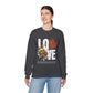 Love Always Gildan Crewneck Sweatshirt - Floral Design for Couples