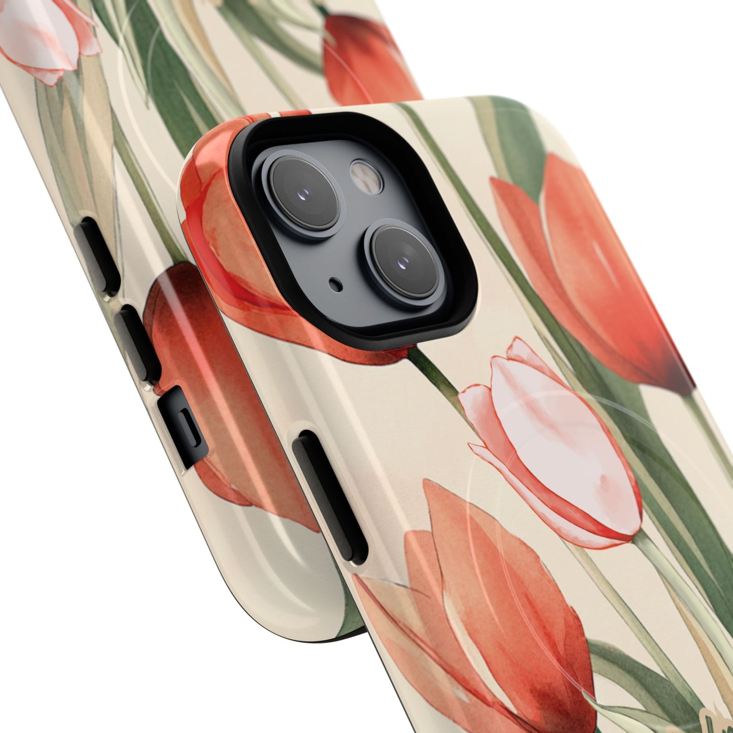 My Help comes from the Lord Psalm 121:2, Inspirational Gift, Tough iPhone Magnetic Case Scripture, Floral Bible Verse, MagSafe® iPhone® Tough Case, iPhone 14, iPhone 15, iPhone 16, Pro, Pro Max, Plus.