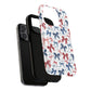 Patriotic Coquette Tough iPhone Magnetic Case, Stylish Gift for Her, Summer Celebrations, Cute Bow Design