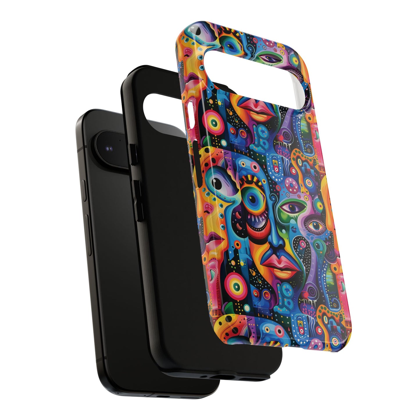 Psychedelic Visions Vibrant Samsung, iPhone and Google Pixel Phone Cases - Colorful Artistic Design