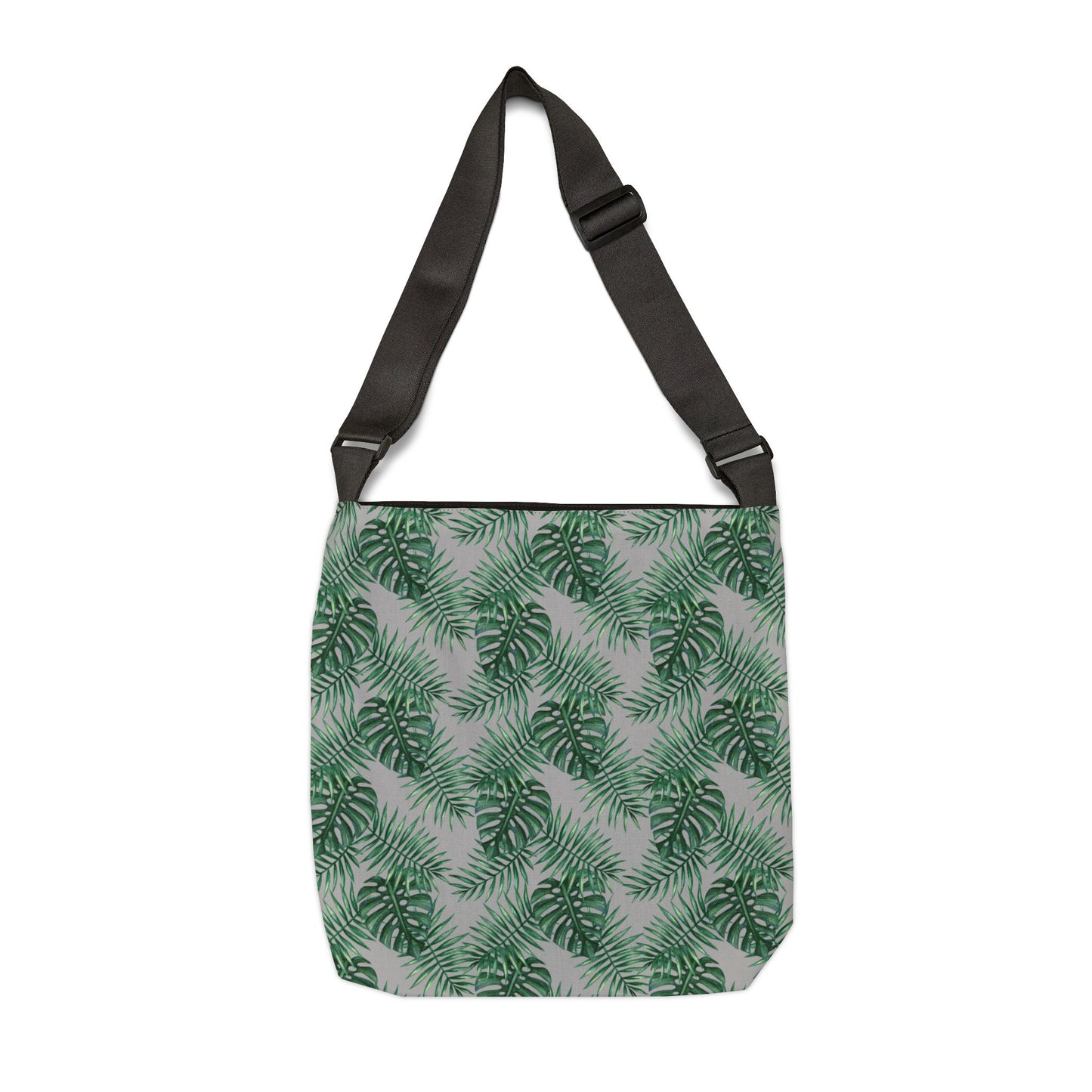 Grey Tropical Bliss Adjustable Tote Bag (AOP)