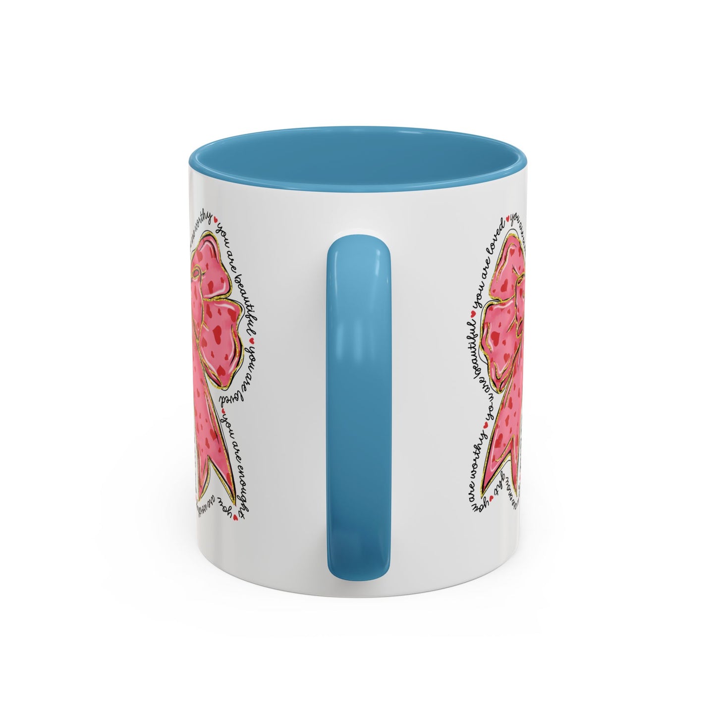 Affirmation Bow Accent Coffee Mug (11oz).