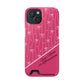 Personalized Pink Bow Coquette iPhone and Samsung Card Case — Custom Name or Affirmation