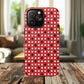 Crimson Gridlock Tough iPhone Magnetic Cases, Durable iPhone Accessories, Gift for Tech Lovers, Modern Design
