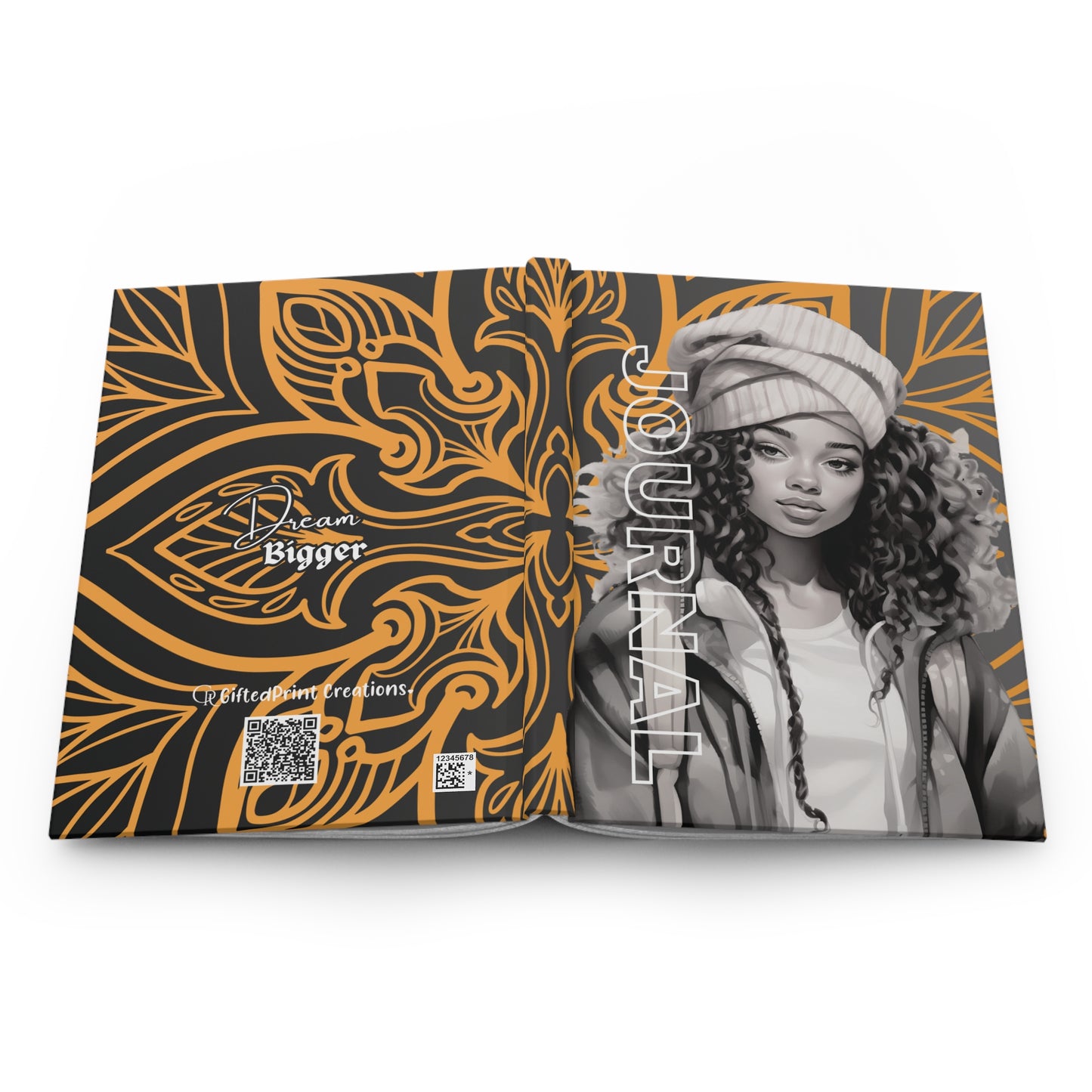 Stylish Hardcover Journal, Inspirational Journal for Dreamers, Gift for Writers, Matte Finish Journal, Creative Planning Notebook