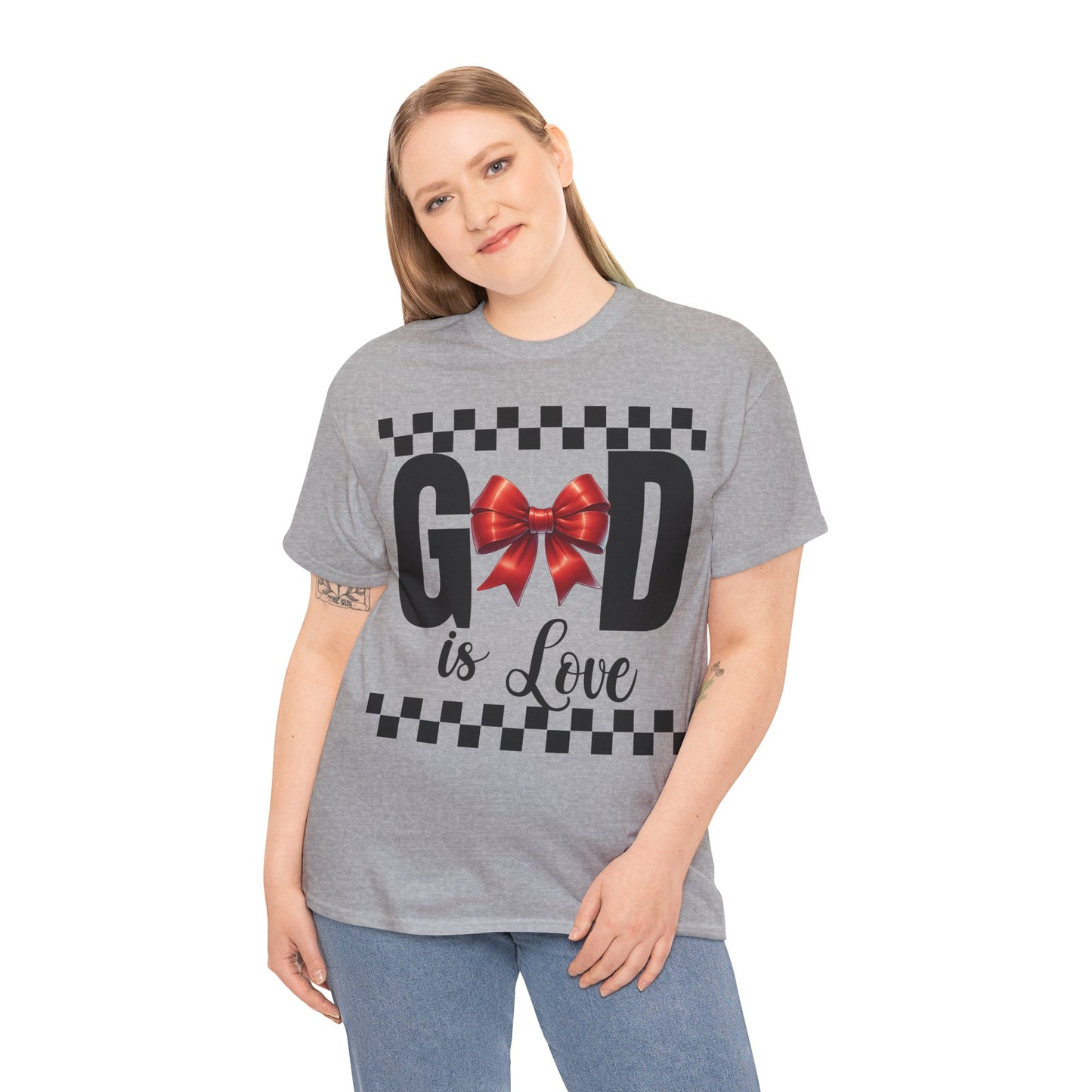 GOD is LOVE Charm Unisex Heavy Gildan Cotton Tee.