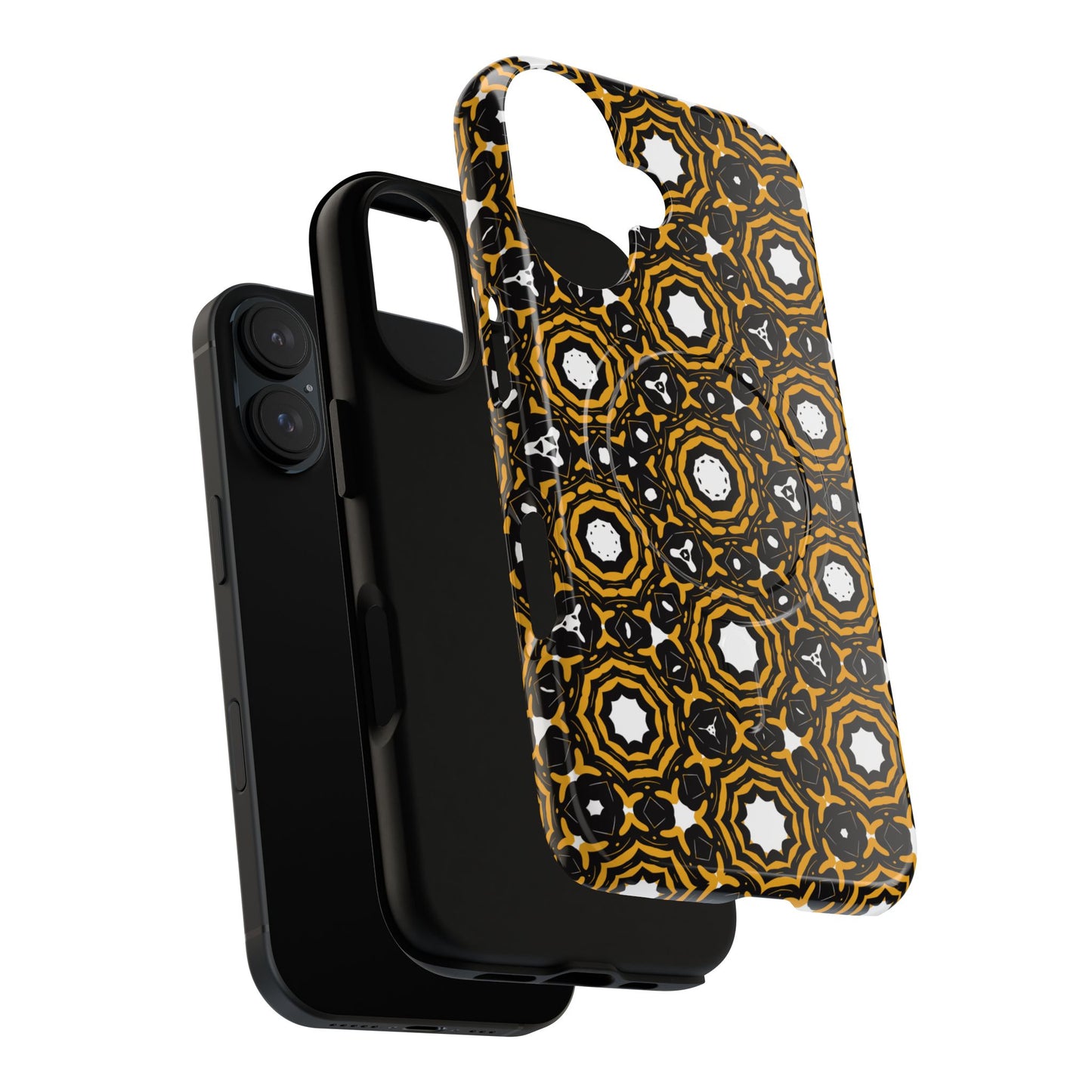 Stylish Tough Magnetic Phone Case, Unique Pattern Phone Cover, Durable Magnetic Case, Trendy Tech Accessories, Gift for Phone Lovers
