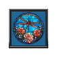 Stained Glass Dragonfly Jewelry Box — Floral Keepsake Box for Women