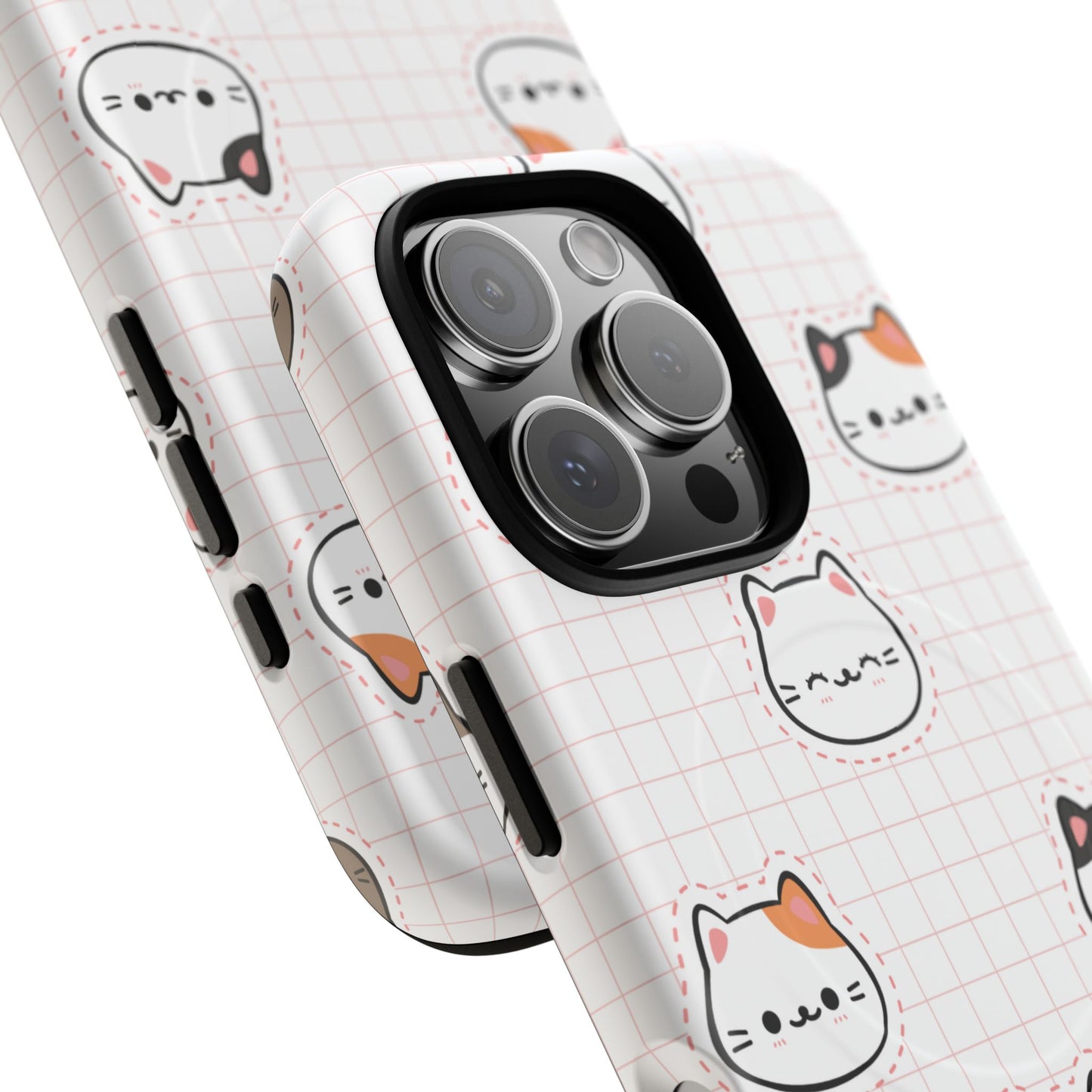 Cute Cat Tough Magnetic Case, iPhone Cover, Cat Lover Gift, Cute Cat Accessories, Pet-Themed iPhone Case