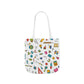 Personalized Classroom Couture Composition Book Inspired Canvas Tote Bag with Colorful Straps, Cute School Bag, Eco-Friendly Tote, Back to School Shopping Bag, Teacher Gift Idea