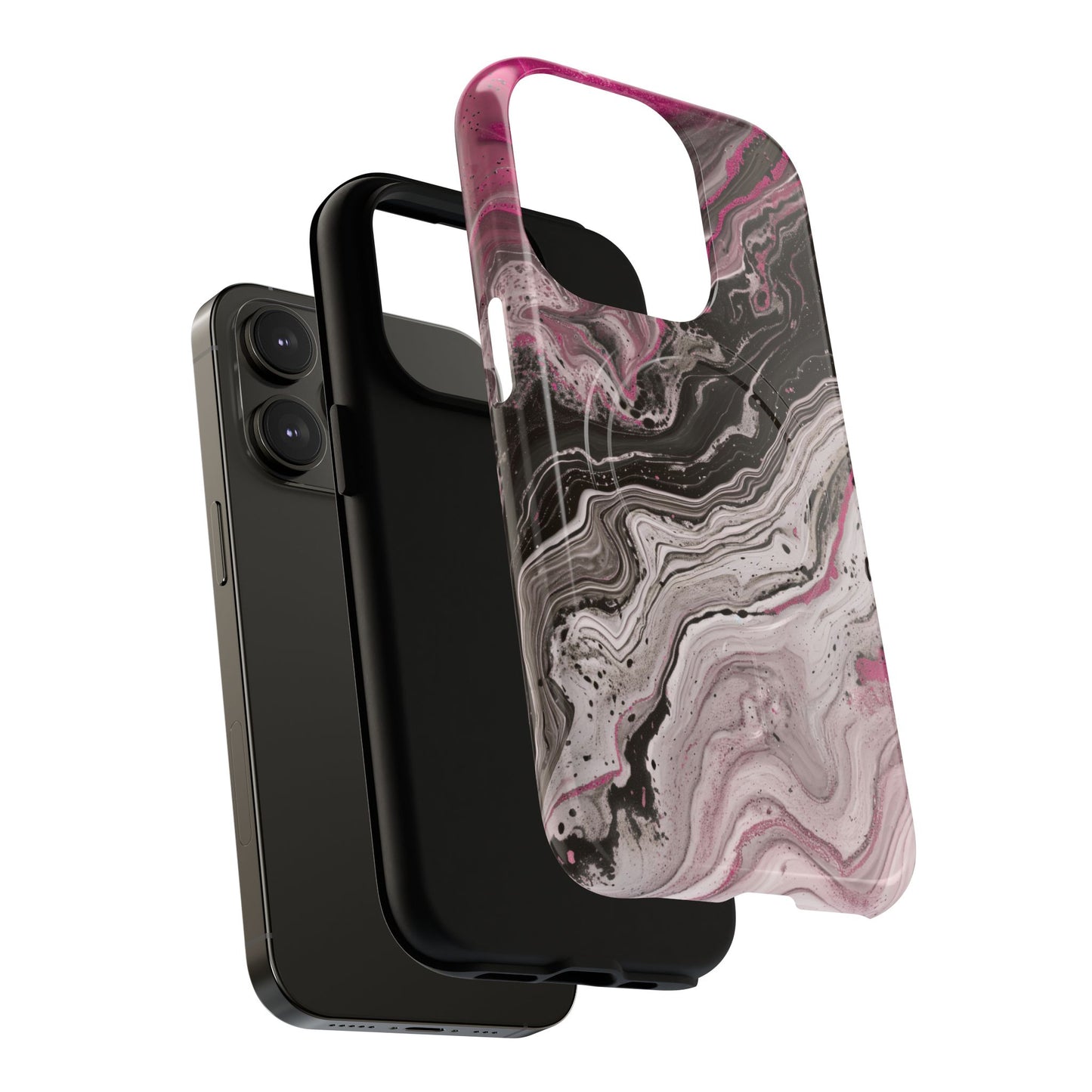 Stylish Magnetic iPhone Cases for Tough Protection, Trendy iPhone Covers, Gift for Teens, Modern Tech Accessories, Marble iPhone Design Cases