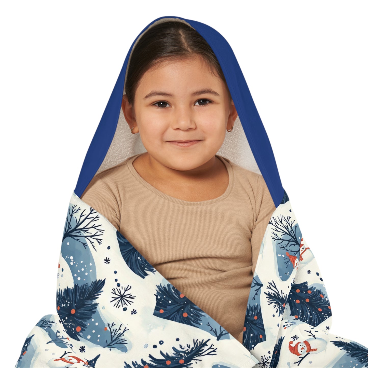 Frosty Forest Snuggle Youth Hooded Towel