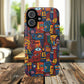 Vibrant Artistic Phone Case | Tough Magnetic Cases | Unique Gift for Art Lovers, Colorful Accessory, iPhone 14, 15, 16, 17 Case.