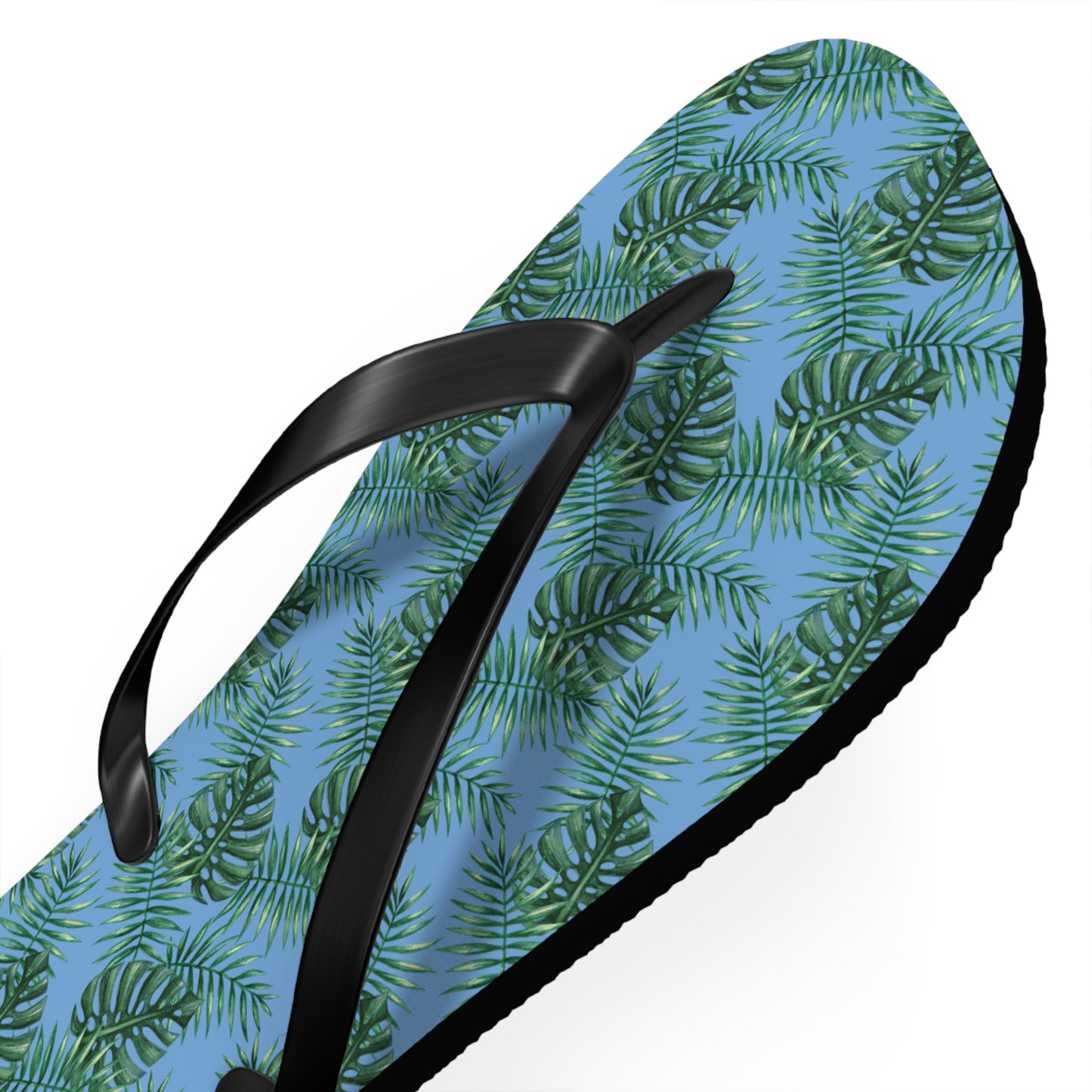 Blue Tropical Bliss Flip Flops