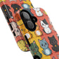 Cute Cat Magnetic Phone Cases for Pet Lovers, Durable Cases, Animal Design, Fun Gift, Unique Accessories