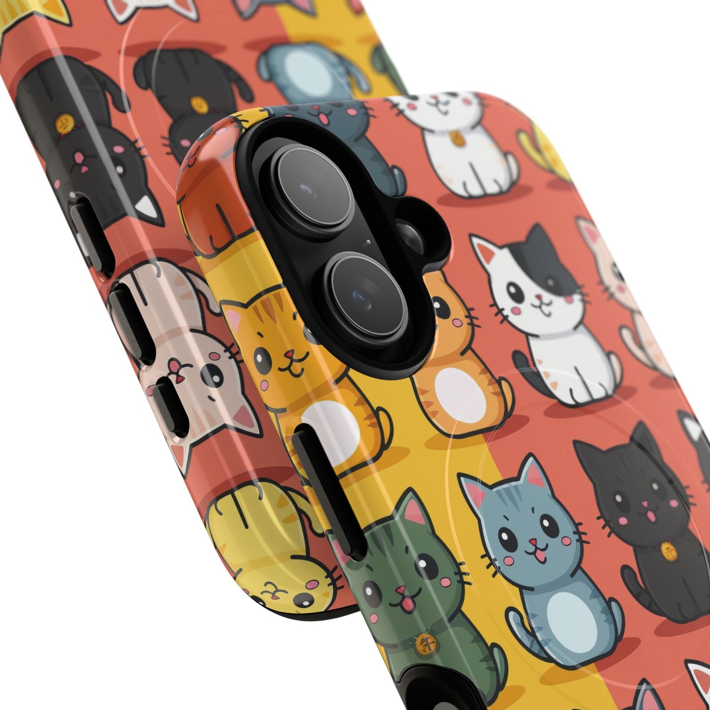 Cute Cat Magnetic Phone Cases for Pet Lovers, Durable Cases, Animal Design, Fun Gift, Unique Accessories