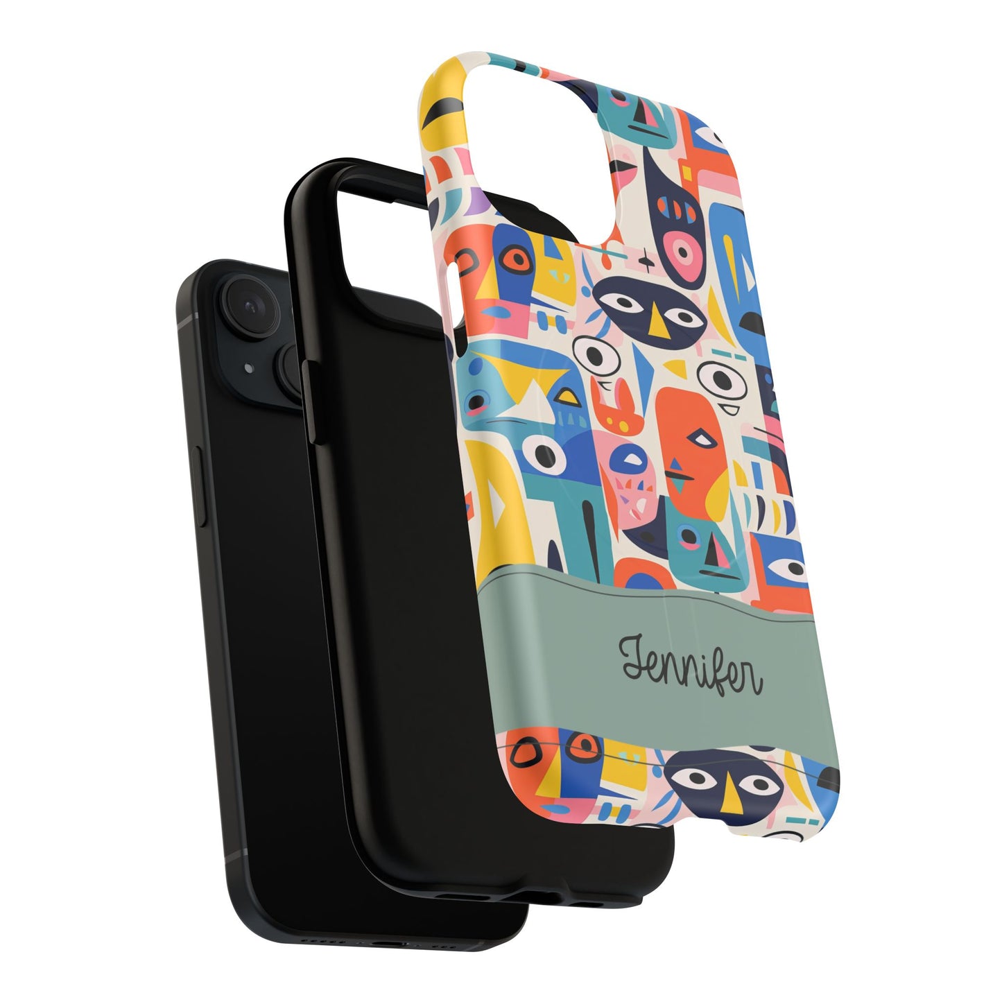 Personalized Vibrant Phone Case,  Magnetic iPhone Cover, Colorful Abstract Protection, Trendy Gift, Unique Tech Accessory, Art Phone Case