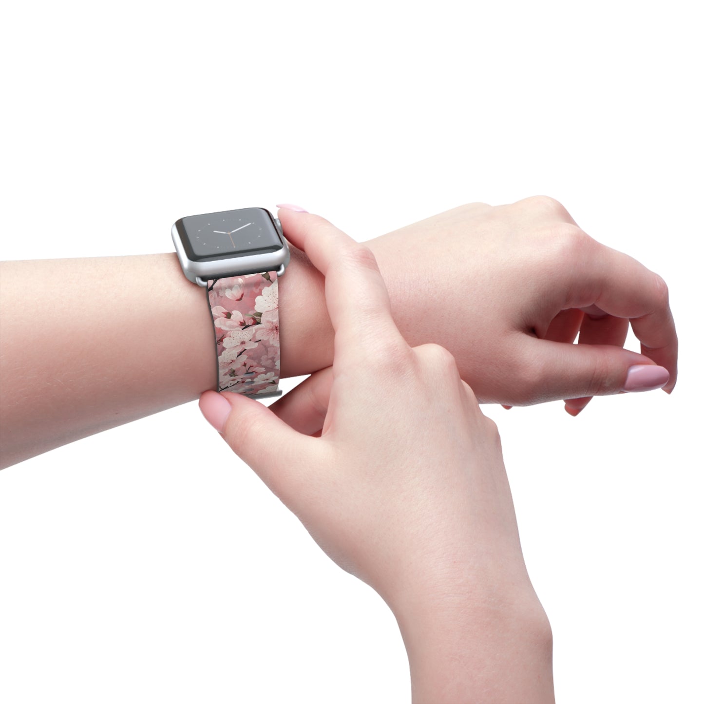 Cherry Blossom Floral Floral Watch Band - Elegant Design.