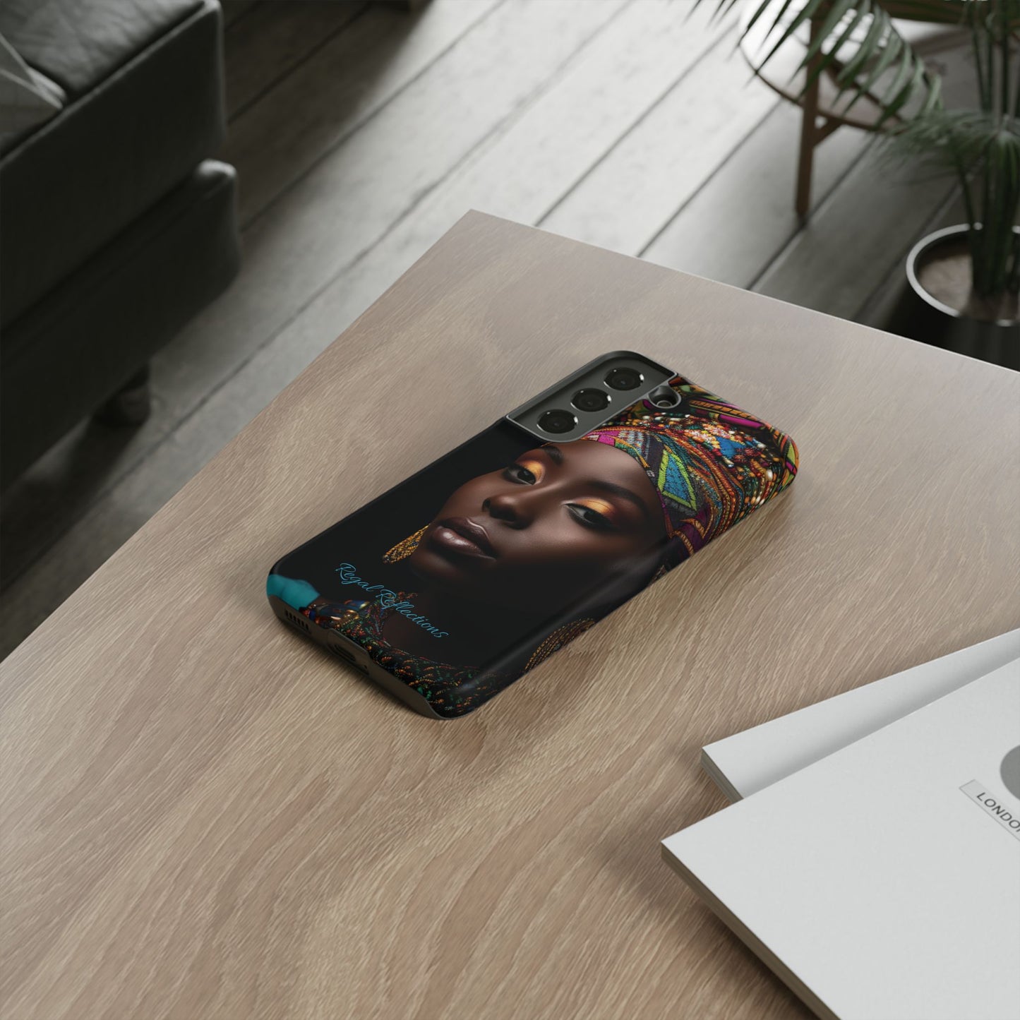 Regal Reflections: African Majesty iPhone, Samsung and Google Tough Phone Cases.