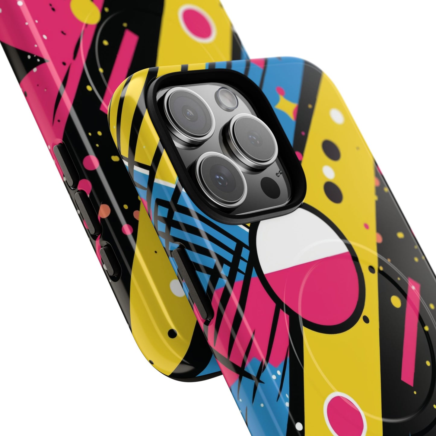 Electric Motion Mix iPhone Cases for Creative Souls | Tough iPhone Magnetic Cases, Stylish Protection, Unique iPhone Accessories, Gift for Art Lovers, Retro Vibes