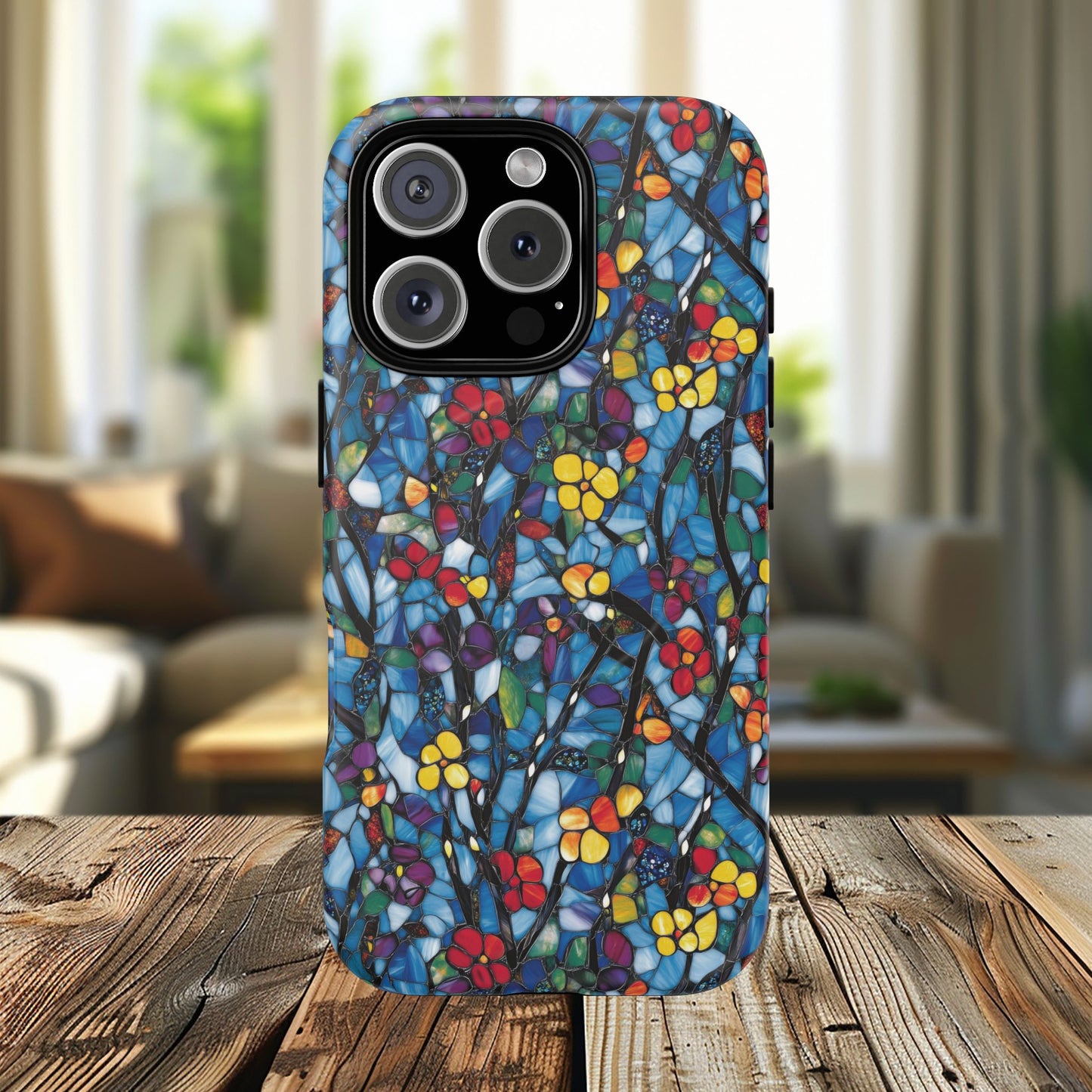 Colorful Floral Phone Case, Tough Magnetic Phone Cover, Durable Tech Accessory, Unique Gift for Her, Vibrant Smartphone Case