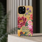 Floral Bible Verse Phone Case with Card Holder — "Let Your Light Shine" (Matthew 5:16)